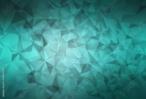 Light Green vector abstract polygonal background.