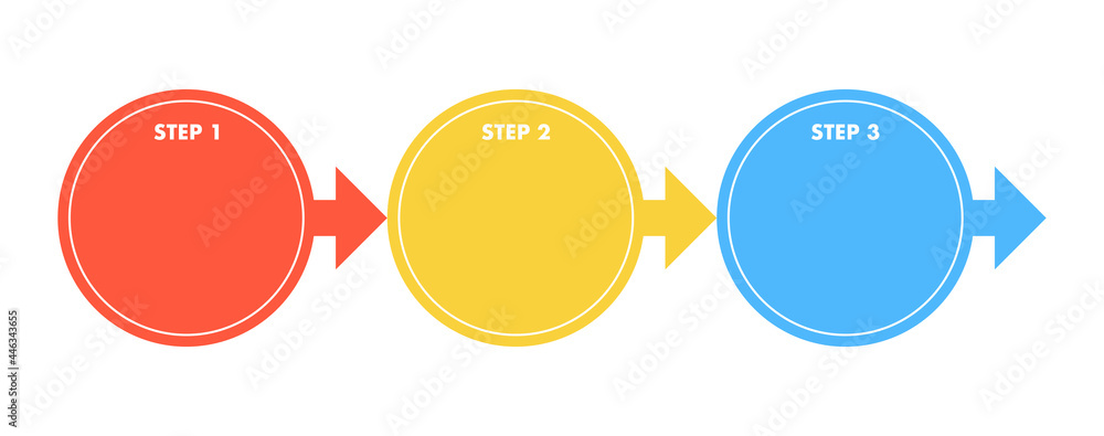 Illustration of different steps for infographic element. Illustration of different steps for infographic element.