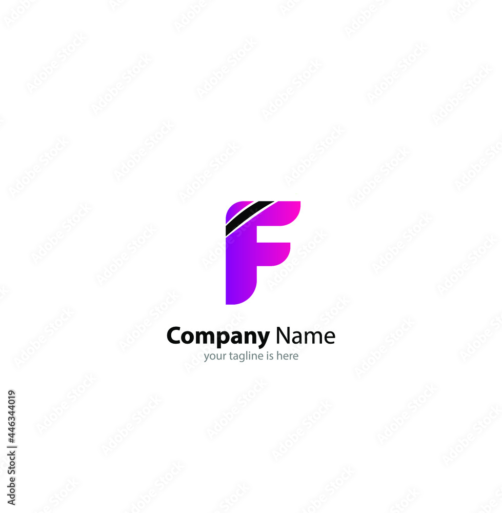 letter f logo concept with white bakground, minimalist concept letter f logo concept with white bakground, minimalist concept