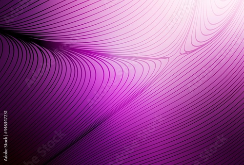 Light Pink vector template with wry lines.