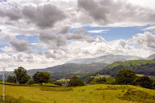 View from Wansfell on a summer afternoon, Lake district, England