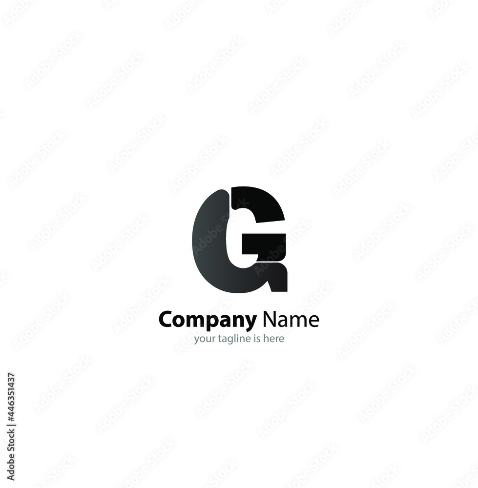 The simple elegant logo of letter G for company with white background, minimalist style The simple elegant logo of letter G for company with white background, minimalist style
