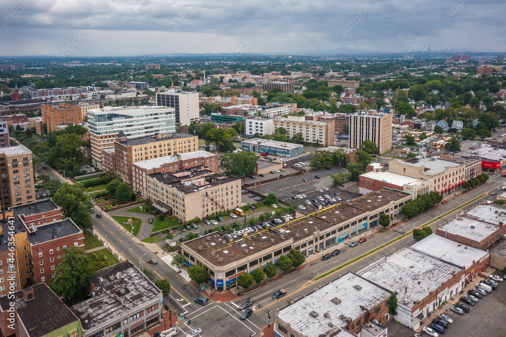 Aerial of East Orange New Jersey 
