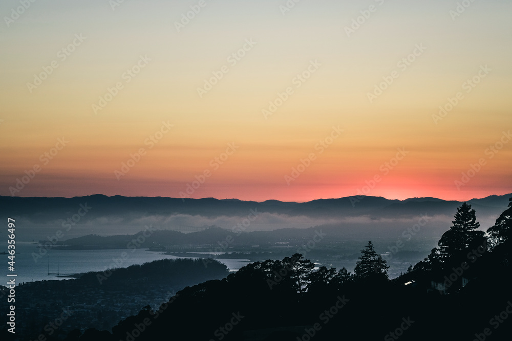 Bay Area Sunset from Berkeley Hill