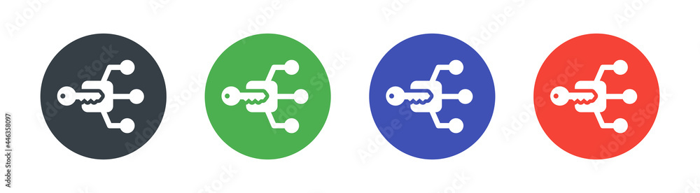 Private key for accessibility icon vector illustration. Private key for accessibility icon vector illustration.