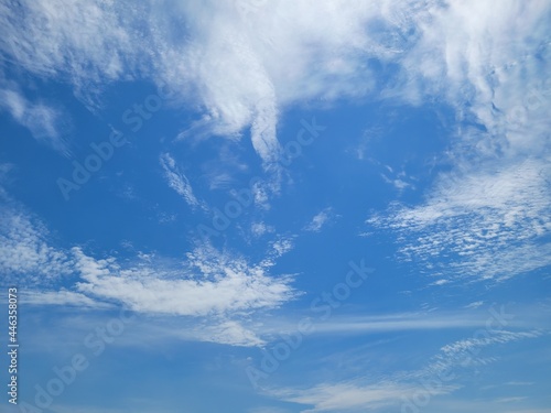blue sky with clouds