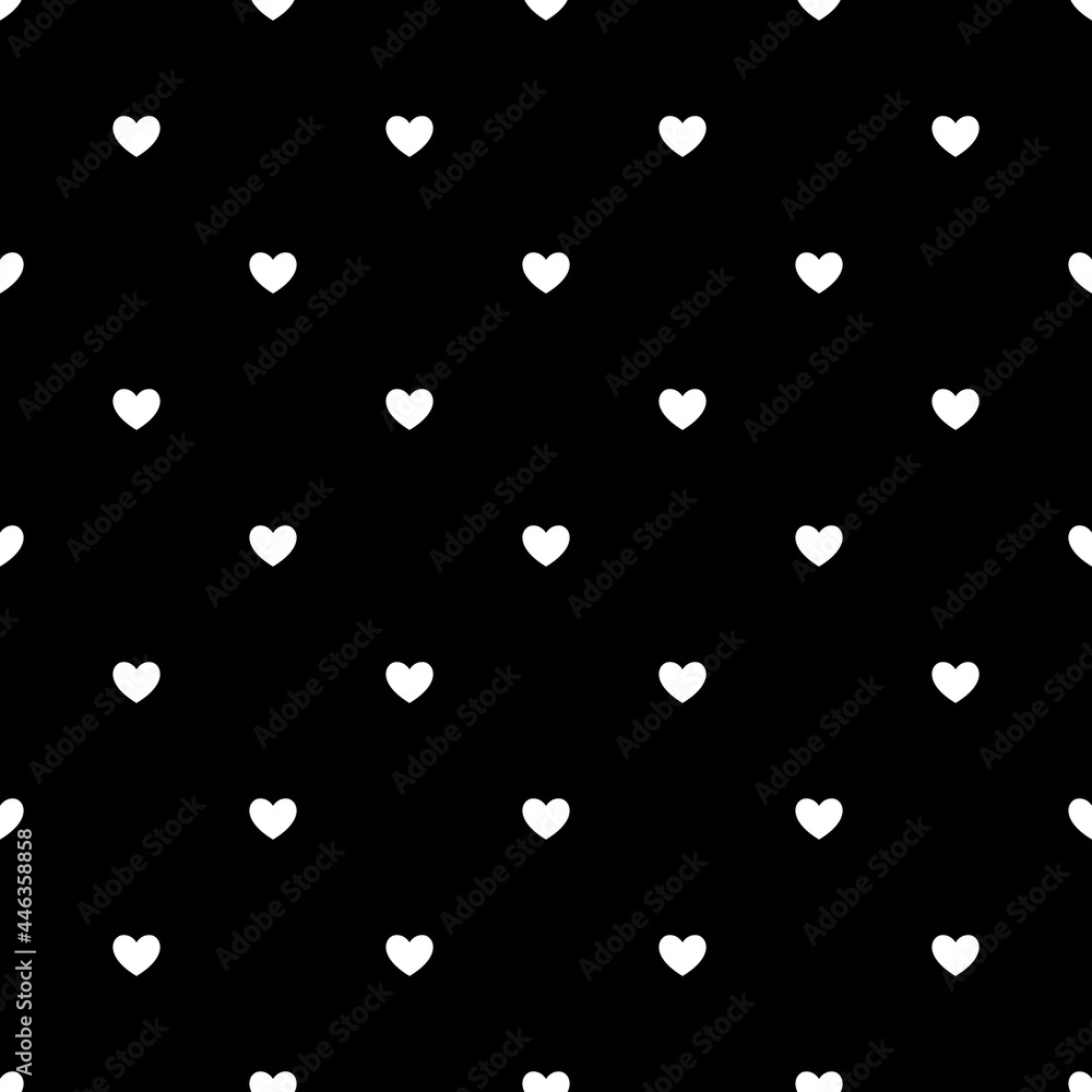 seamless pattern with hearts vector