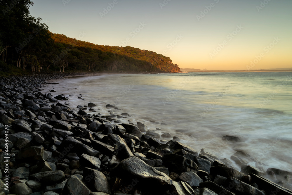 Sunrise at the beach, Noosa Head, Australia
