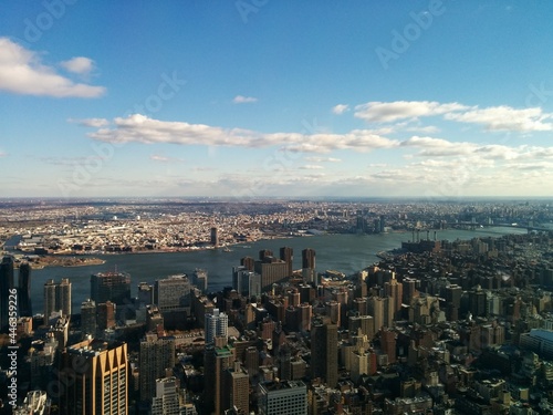 city skyline. NYC