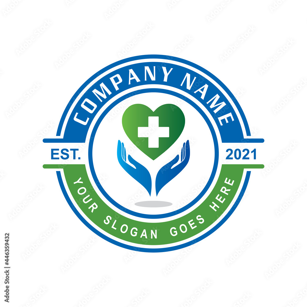 Obraz premium medical care logo , pharmacy logo