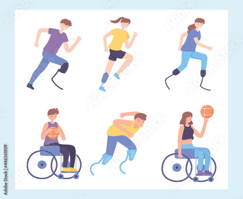 disabled people doing exercise