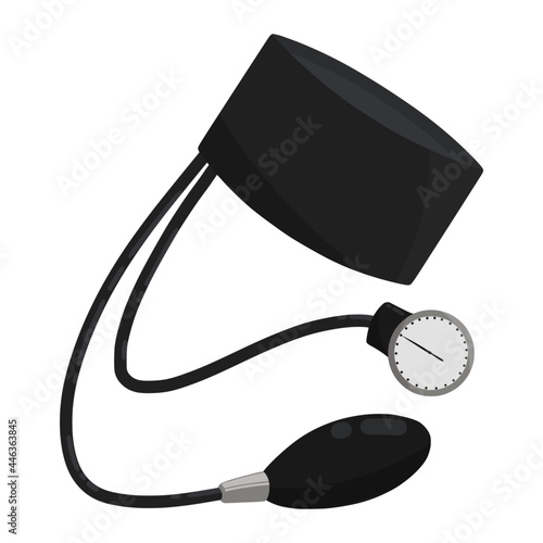 blood pressure monitor for health color illustration