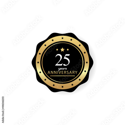 25 Years Anniversary Celebration Vector Template Design Illustration
