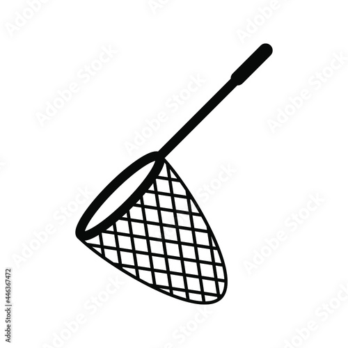 Butterfly catching net icon. catching net icon. Vector illustration.