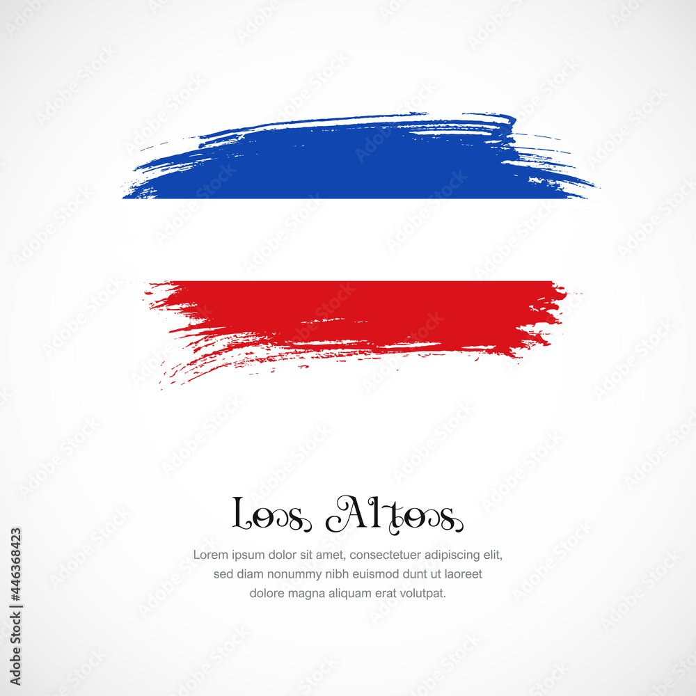 Brush stroke concept for Los Altos national flag. Abstract hand drawn texture brush background Brush stroke concept for Los Altos national flag. Abstract hand drawn texture brush background