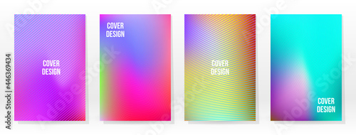 Minimal Poster. Pastel Soft. Rainbow Gradient Set