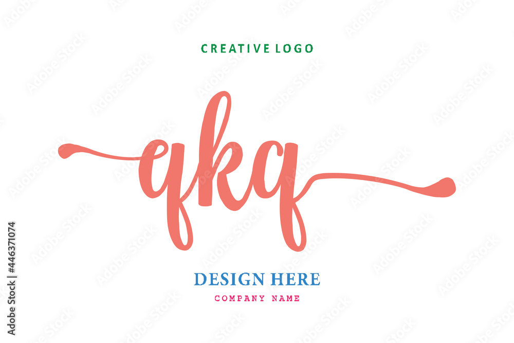 QKQ lettering logo is simple, easy to understand and authoritative QKQ lettering logo is simple, easy to understand and authoritative
