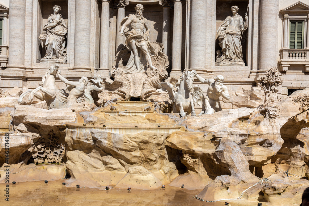 View to the fountain Trevi, Rome View to the fountain Trevi, Rome