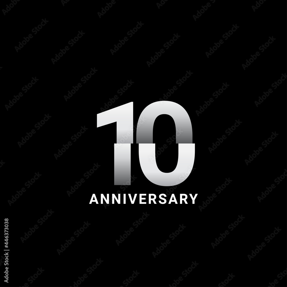 10 Years Anniversary Celebration Vector Template Design Illustration 10 Years Anniversary Celebration Vector Template Design Illustration