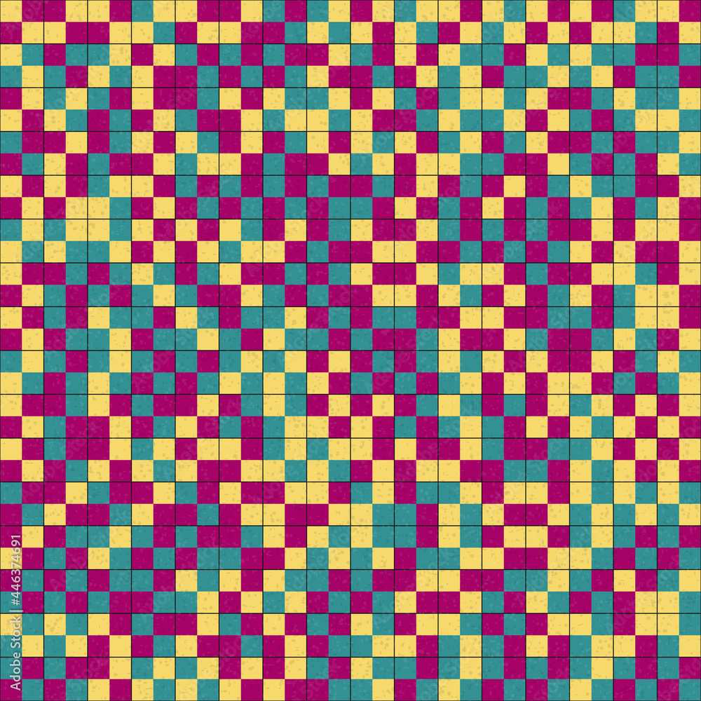 Fototapeta premium Abstract Geometric Pattern generative computational art illustration