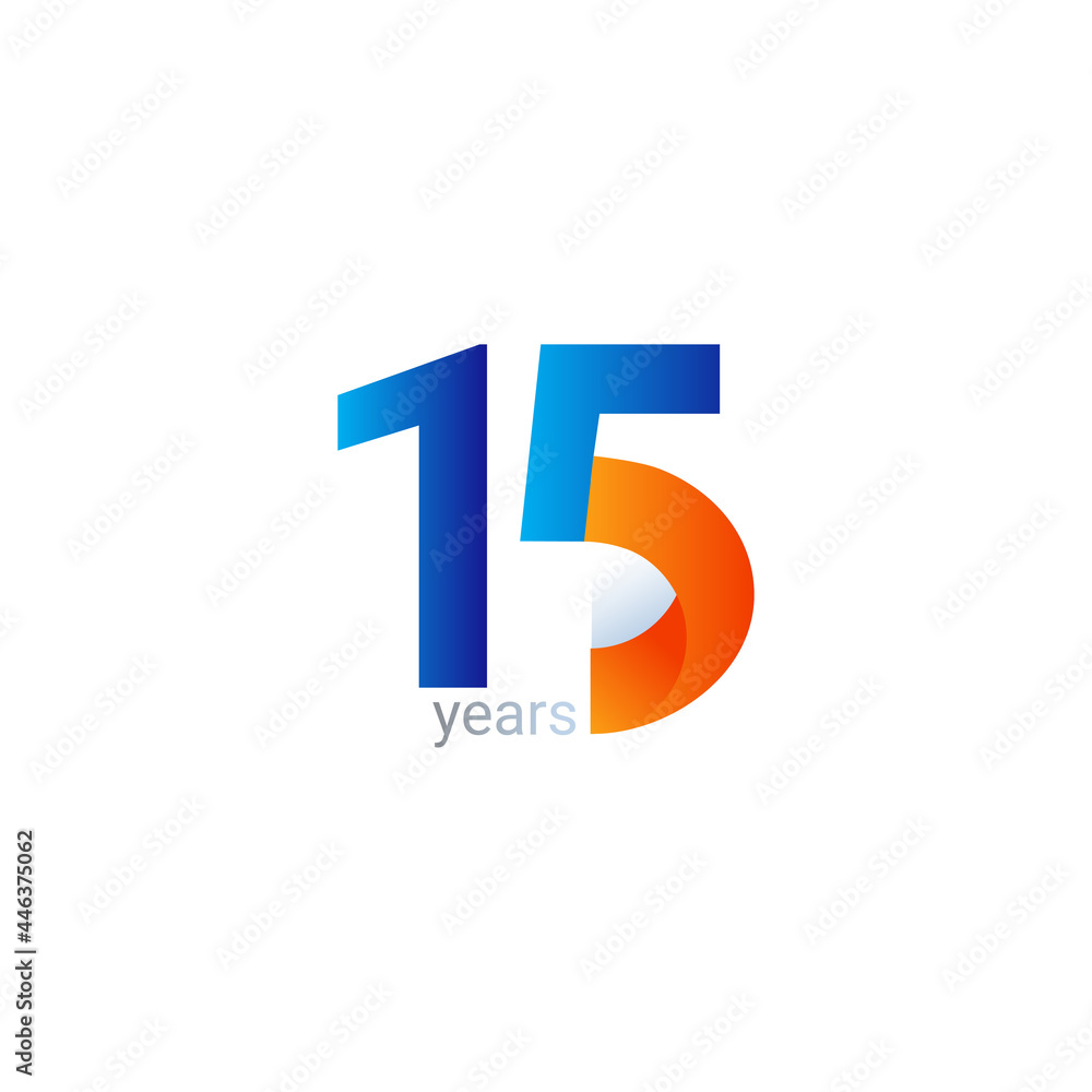 15 Years Anniversary Celebration Vector Template Design Illustration 15 Years Anniversary Celebration Vector Template Design Illustration