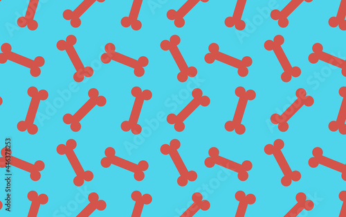 Seamless pattern tile with bone shapes.