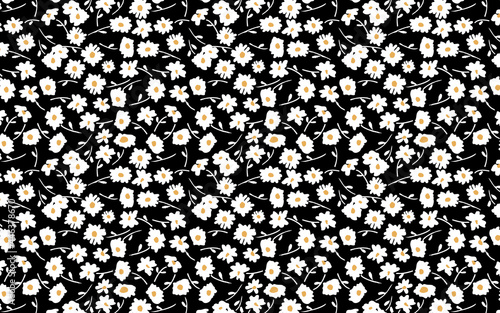 Floral print. Seamless pattern tile. Abstract.