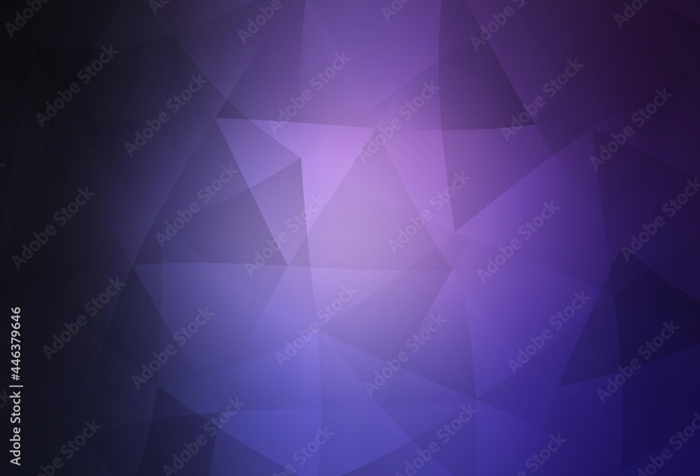 Dark Purple vector triangle mosaic background. Dark Purple vector triangle mosaic background.