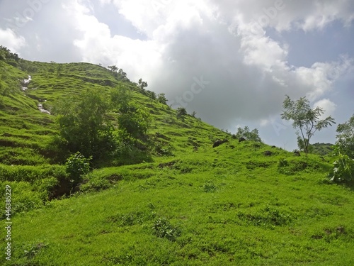 landscape of sahyadri hills mumbai,maharashtra,india
