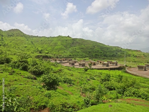 Wallpaper Mural landscape of sahyadri hills mumbai,maharashtra,india Torontodigital.ca
