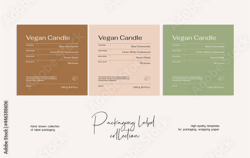 Hand drawn line art cosmetics vector label design template. Beauty illustration of elegant signs and badges for beauty, natural cosmetics, wellness, creative agency, fashion, wedding