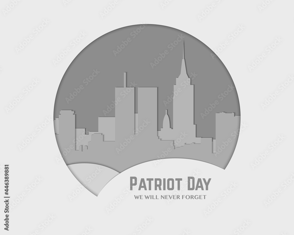 America Patriot Day In Paper