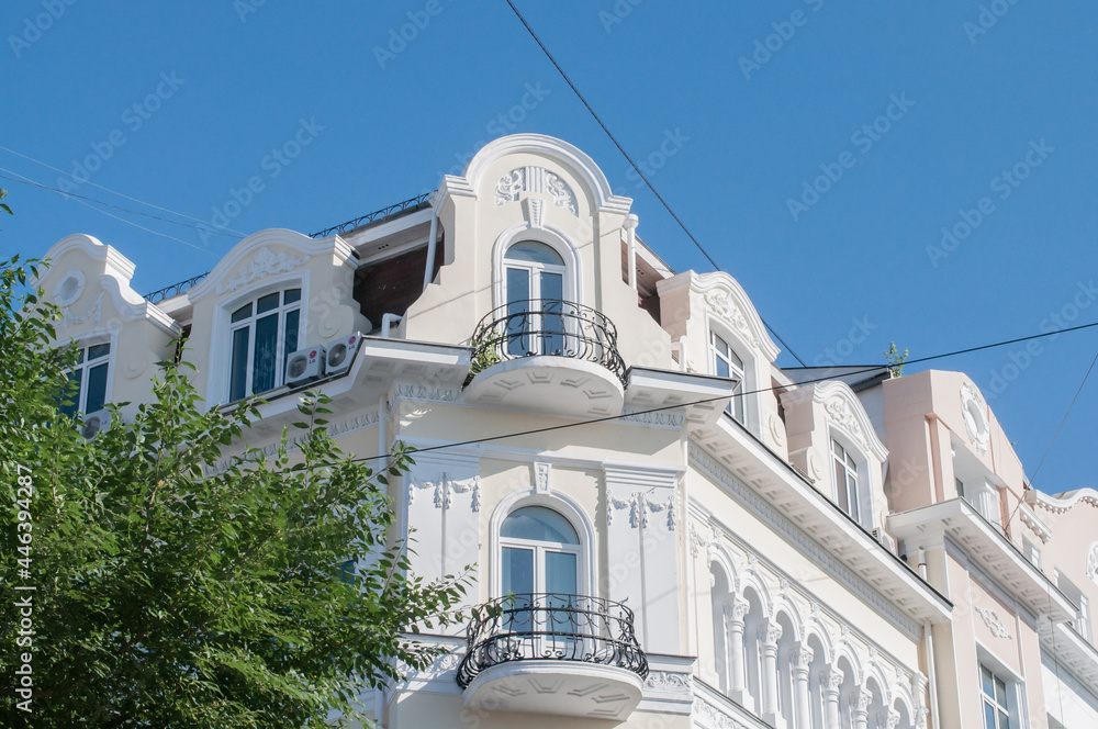 Old historic building. french style architecture