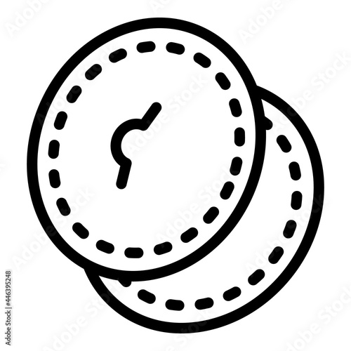 Breastfeeding napkins icon. Outline breastfeeding napkins vector icon for web design isolated on white background