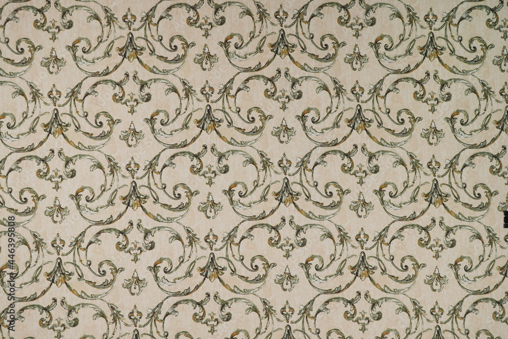 seamless damask wallpaper on fabric