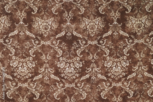 seamless damask pattern on fabric