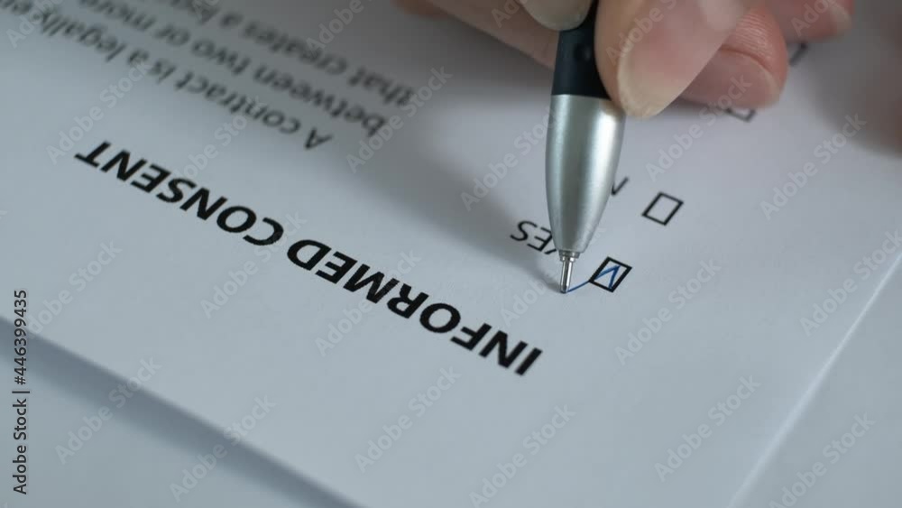 Working with the document Informed Consent. Working with the document Informed Consent.