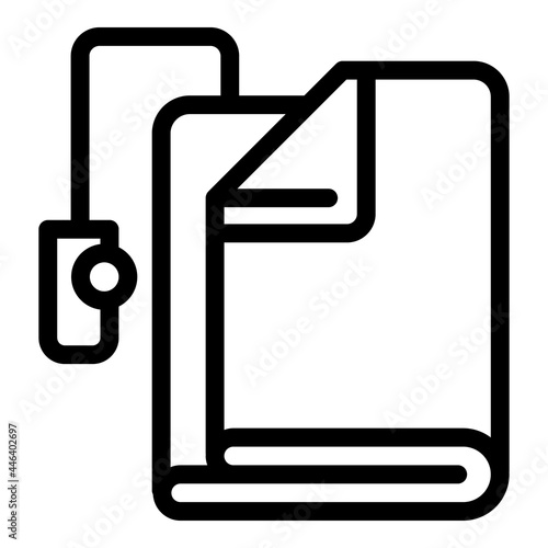Modern electric blanket icon. Outline modern electric blanket vector icon for web design isolated on white background
