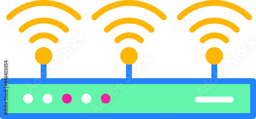 Router icon vector illustration transparent background