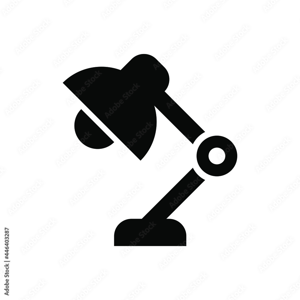 Desk lamp icon vector graphic illustration Desk lamp icon vector graphic illustration