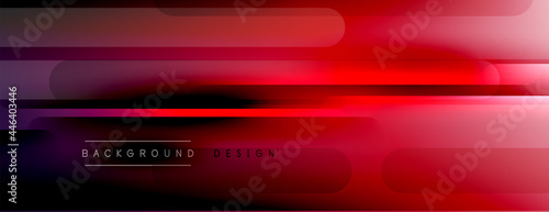 Abstract background - lines composition created with lights and shadows. Technology or business digital template. Trendy simple fluid color gradient abstract background with dynamic