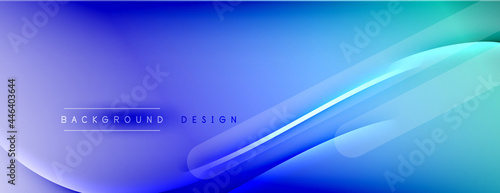Abstract background - lines composition created with lights and shadows. Technology or business digital template. Trendy simple fluid color gradient abstract background with dynamic