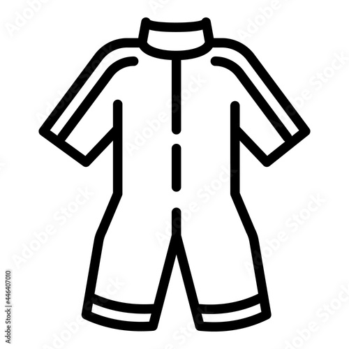 Snorkeling clothes icon. Outline snorkeling clothes vector icon for web design isolated on white background