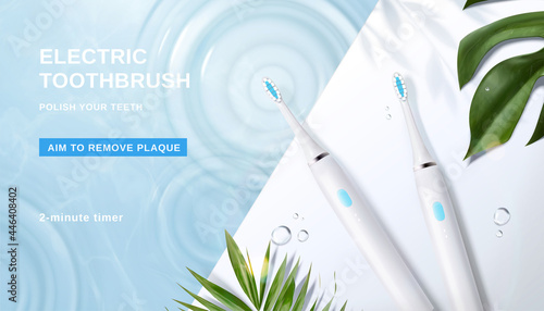 Minimal electric toothbrush ad