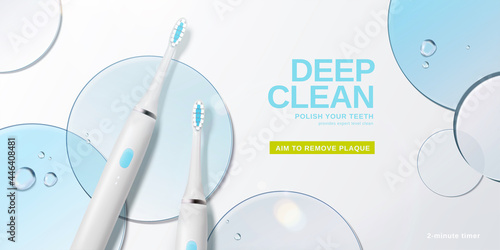Electric toothbrush promo ad