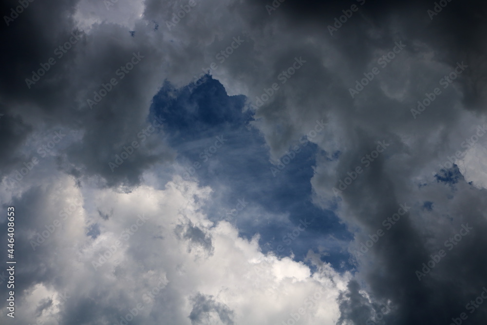 Dark sky and dramatic black cloud before rain
Dark sky and dramatic black cloud before rain