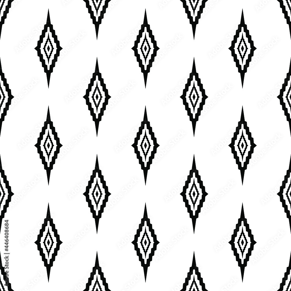 Black and white Ethnic pattern. Geometry pattern. Abstract geometric art print. Ethnic hipster vector background. Black and white Ethnic pattern. Geometry pattern. Abstract geometric art print. Ethnic hipster vector background.