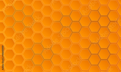 Title: White hexagon background pattern 3D rendering