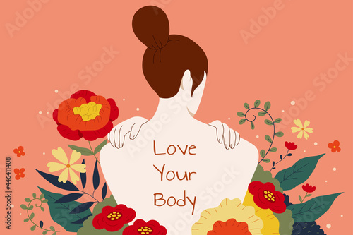 Woman's body positivity