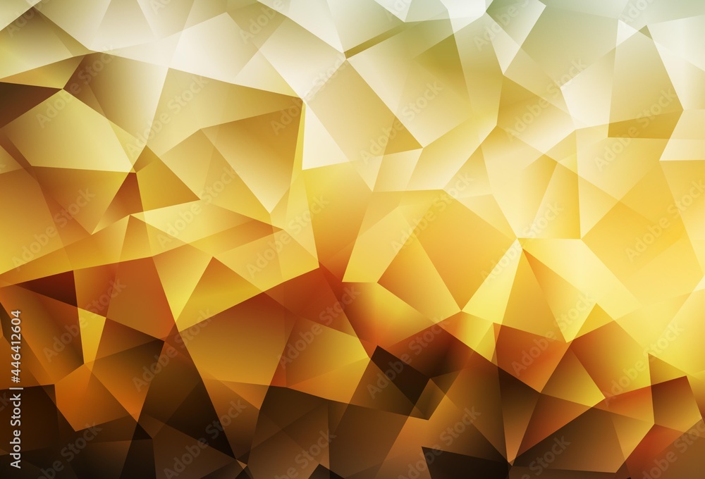 Light Blue, Yellow vector gradient triangles template. Light Blue, Yellow vector gradient triangles template.